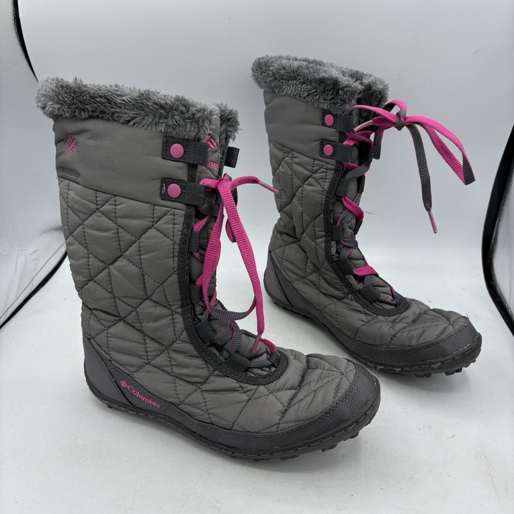 Columbia Winter Boots Girls Size 5 Youth Minx Mid II Snow 200 Gram Insulation